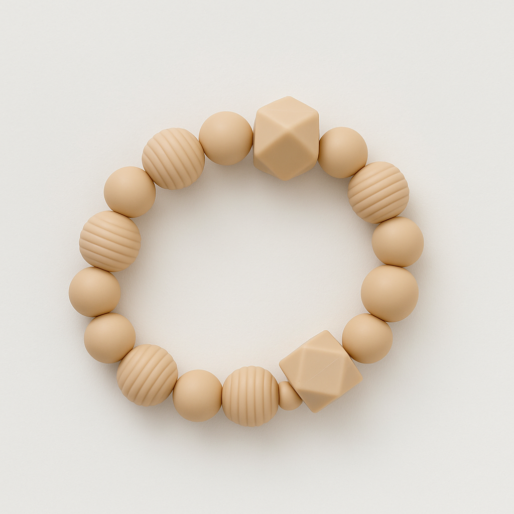 Anneau de dentition en silicone et bois