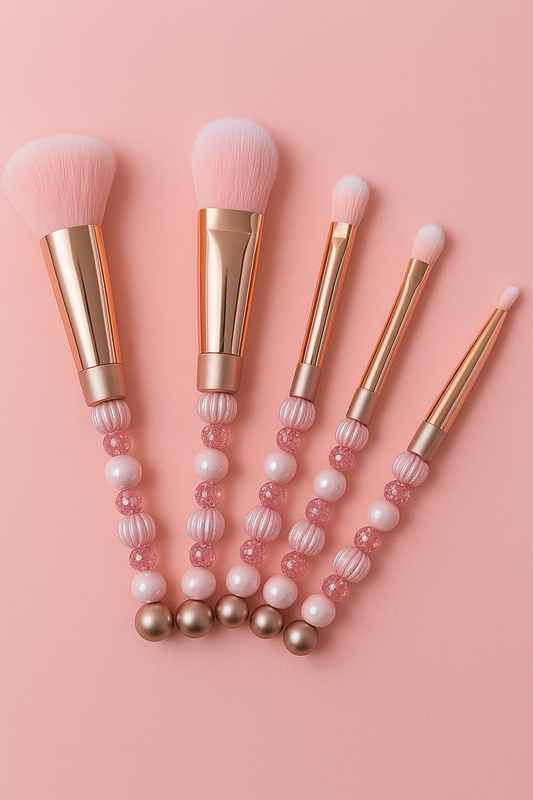 Ensemble de pinceaux maquillage perlés