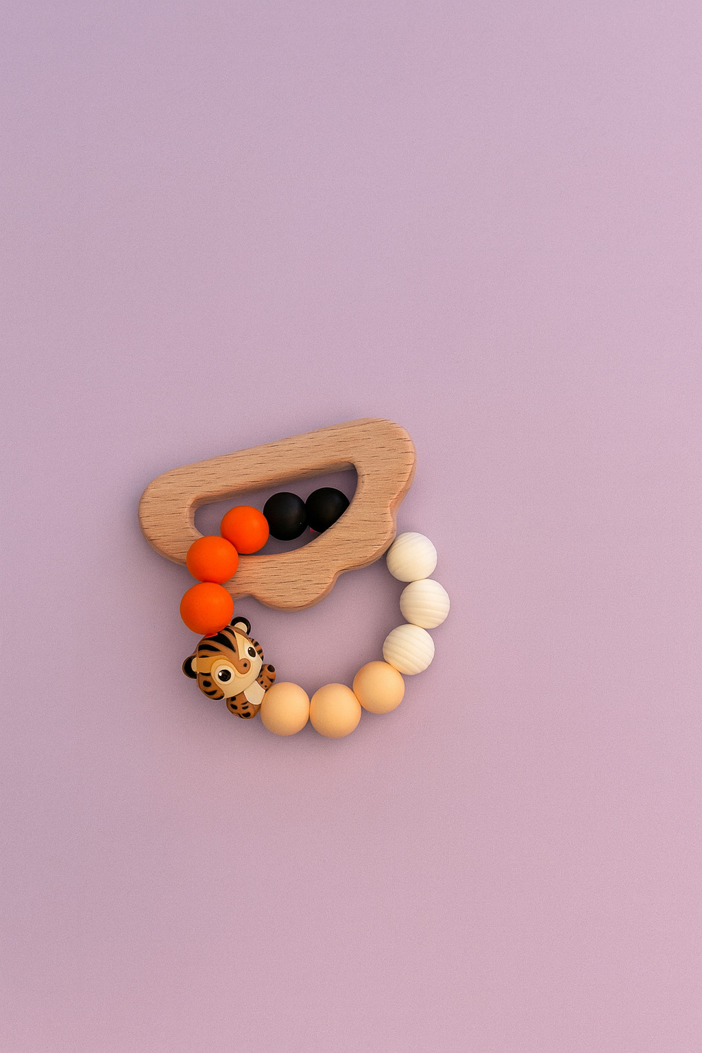 Anneau de dentition animaux-Bois et silicone