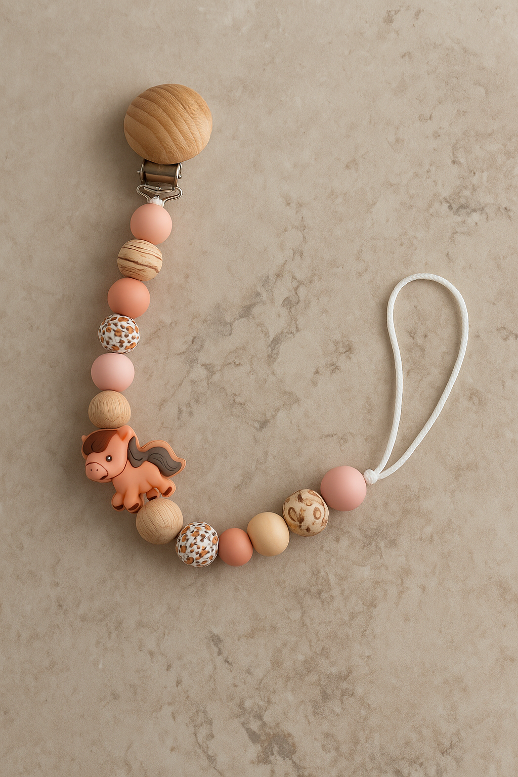 Attache-tétine fait main Animal