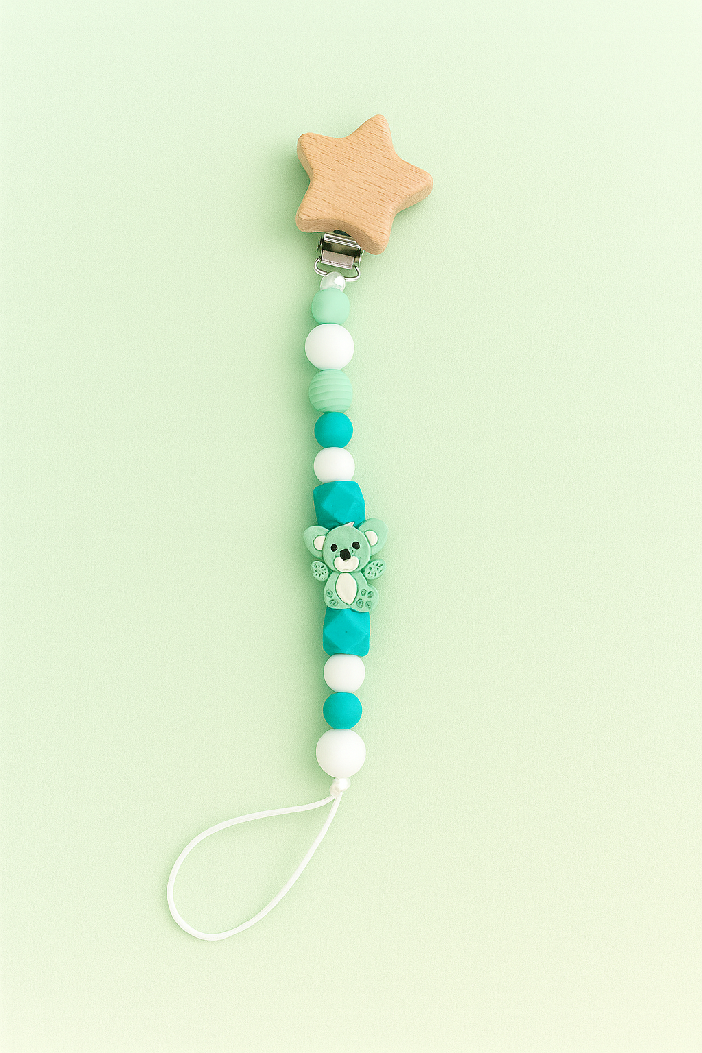 Attache-tétine fait main Animal